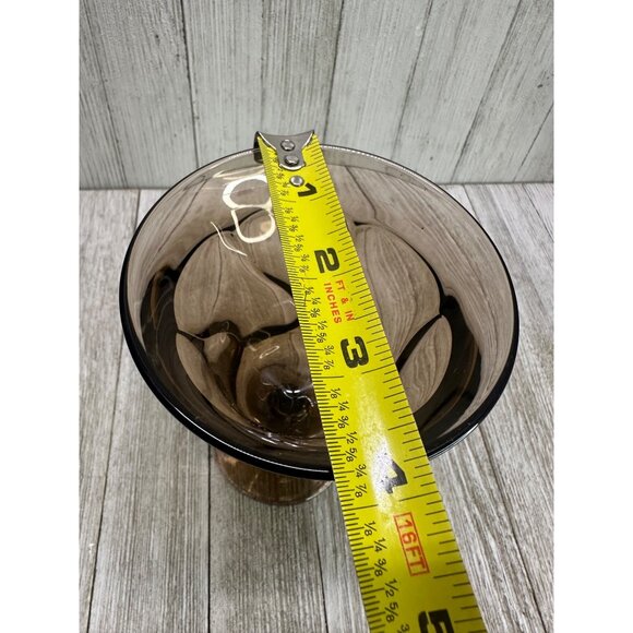 Vtg Fostoria Jamestown Brown Water Goblets Drinking Glasses 5" Tall - Set of 3 - Picture 5 of 7